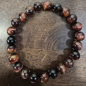 Red Tigers Eye Crystal Bracelet